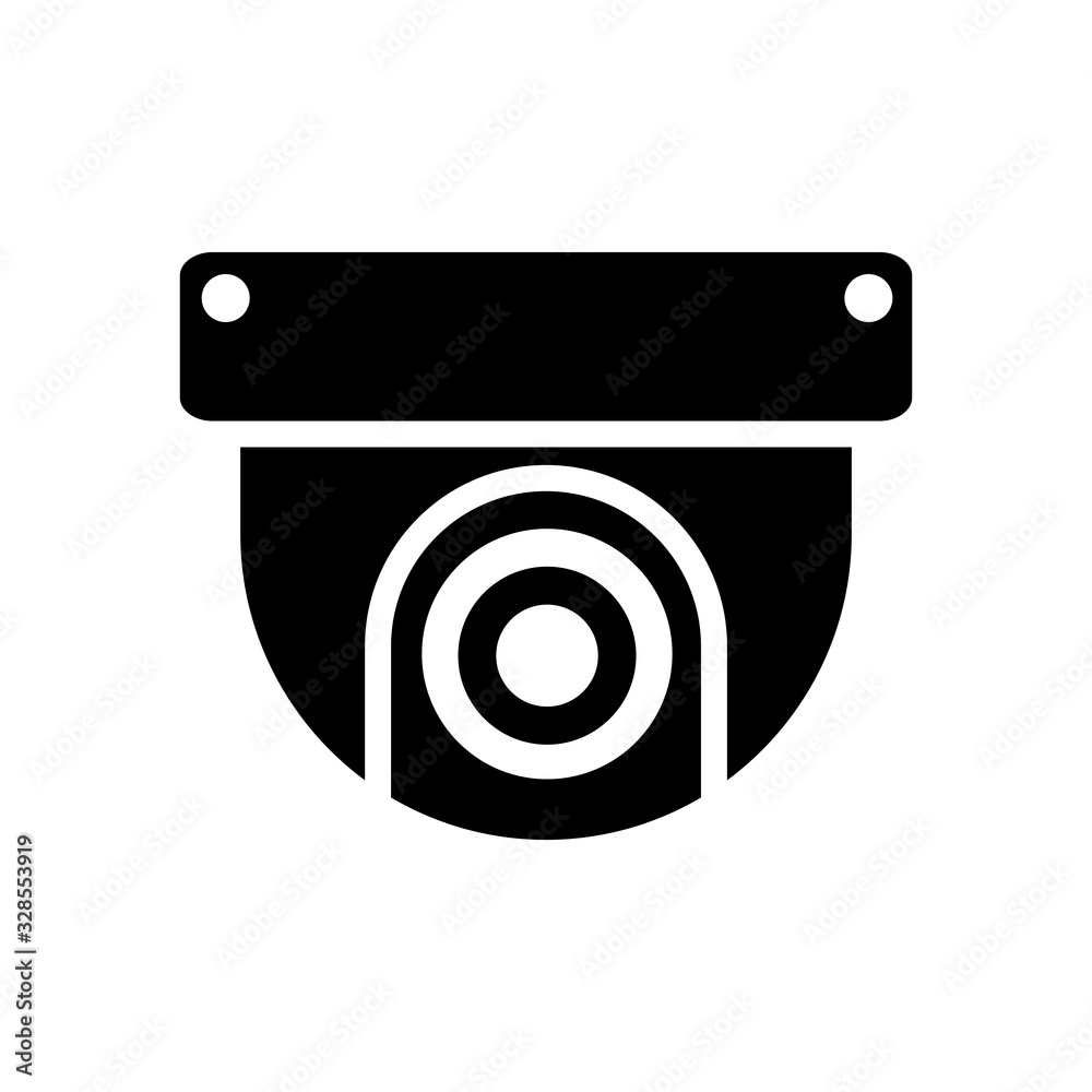 surveillance camera icon vector template