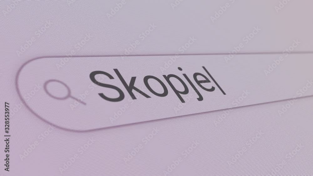 Skopje Search Bar Close Up Single Line Typing Text Box Layout Web Database Browser Engine Concept