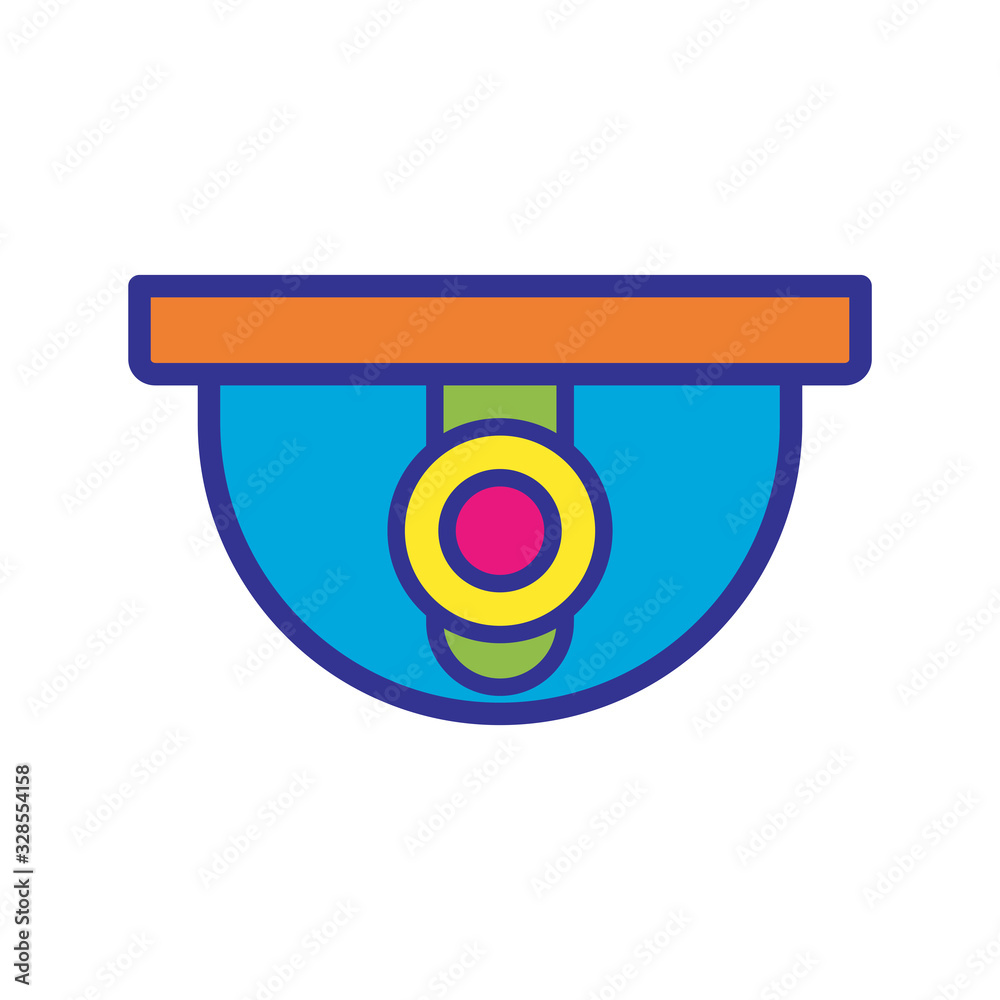 surveillance camera icon vector template surveillance camera icon vector template