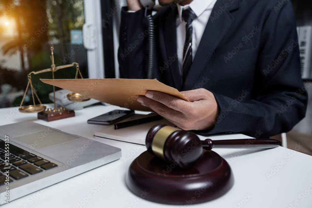 Concepts of Law and Legal services. Lawyer meeting at office. Concepts of Law and Legal services. Lawyer meeting at office.