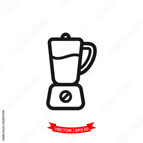 blender icon in trendy flat design