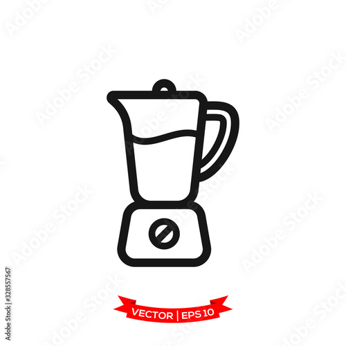 blender icon in trendy flat design