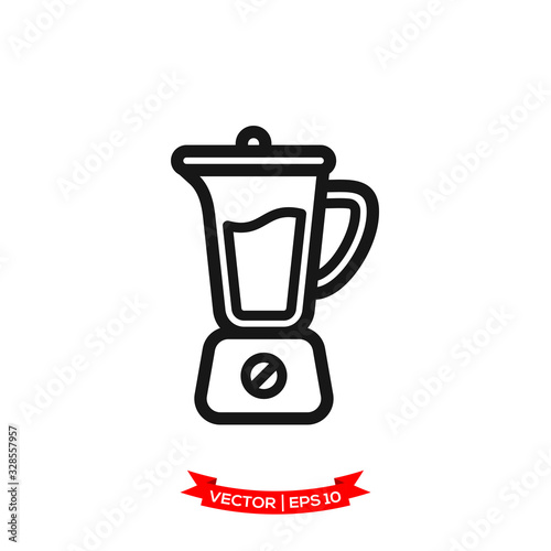 blender icon in trendy flat design