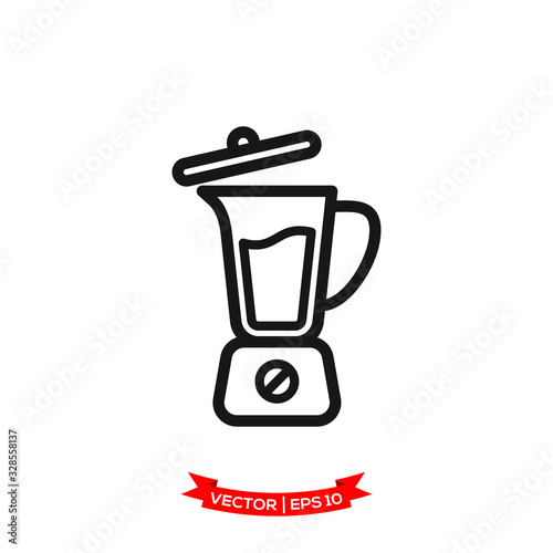 blender icon in trendy flat design