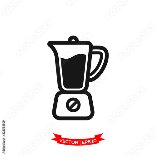 blender icon in trendy flat design