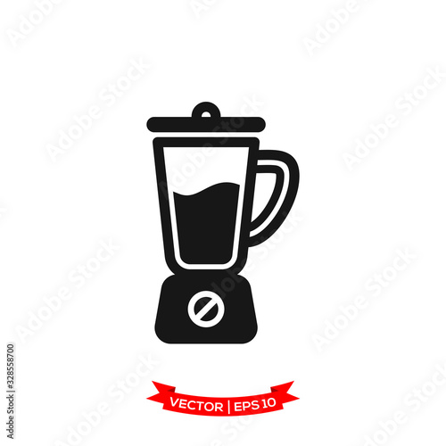 blender icon in trendy flat design