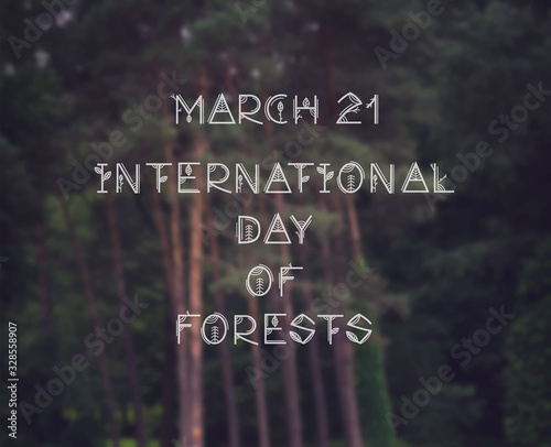 March 21, International Day of Forests, poster