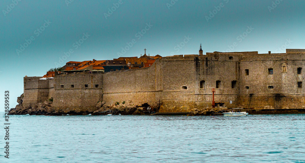 Dubrovnik Old Town harbor fortress