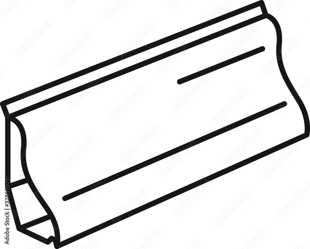 Fototapeta premium Skirting Board icon, vector illustration
