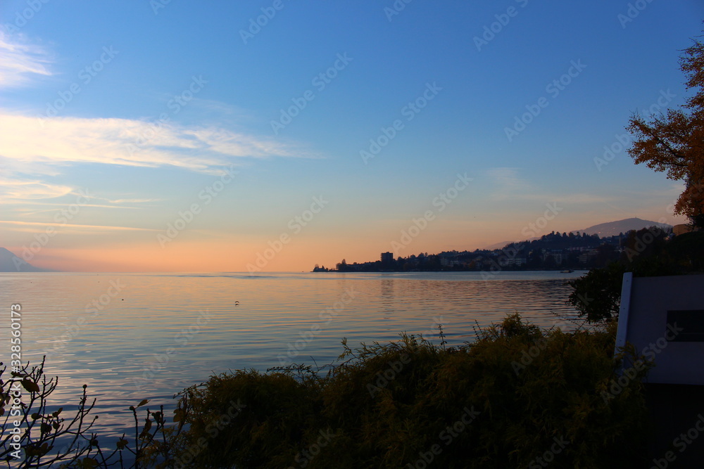 lake view in Lausanne  