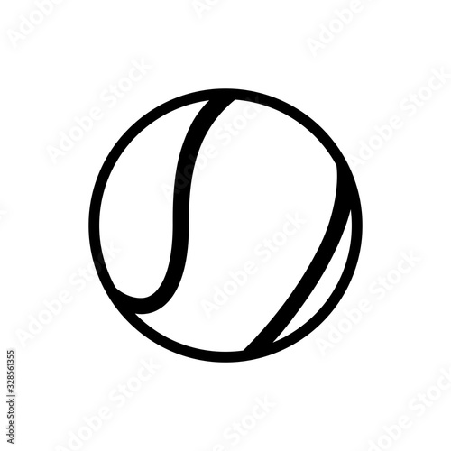 tennis ball icon vector template
