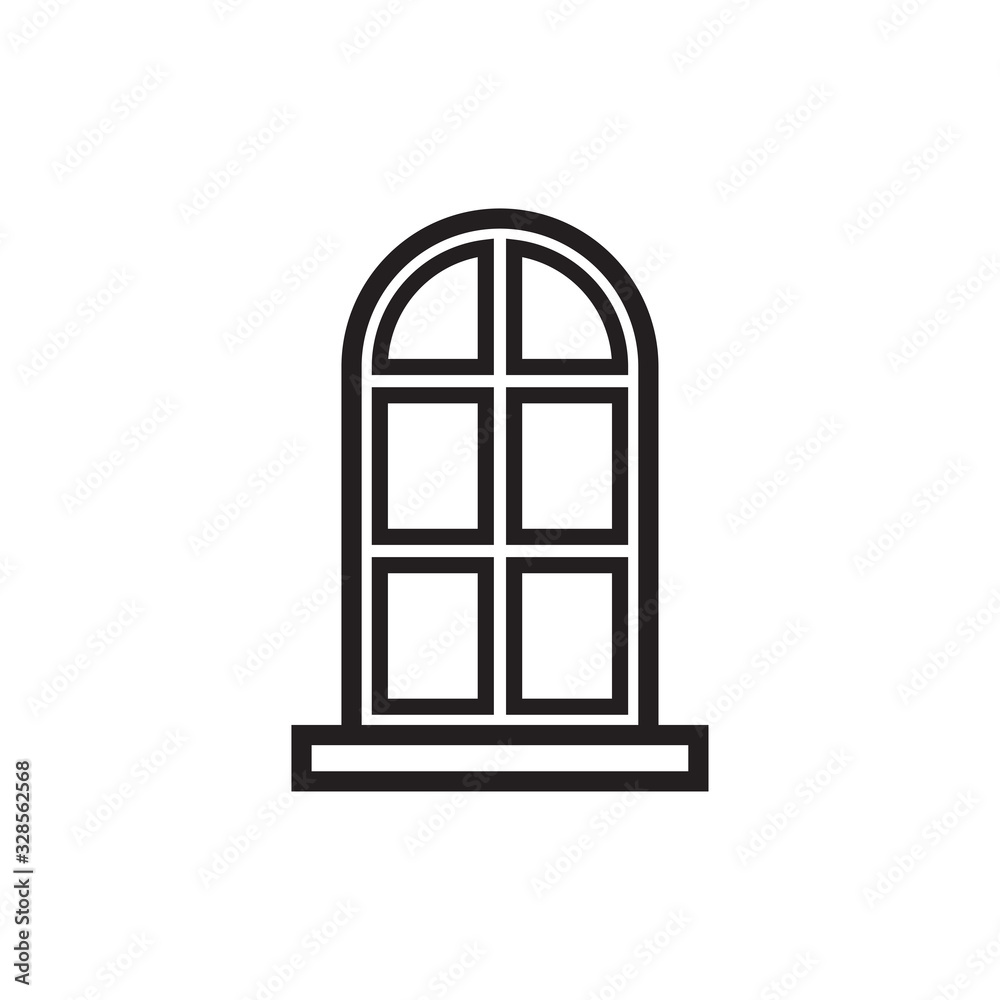 window vector icon in trendy flat design window vector icon in trendy flat design