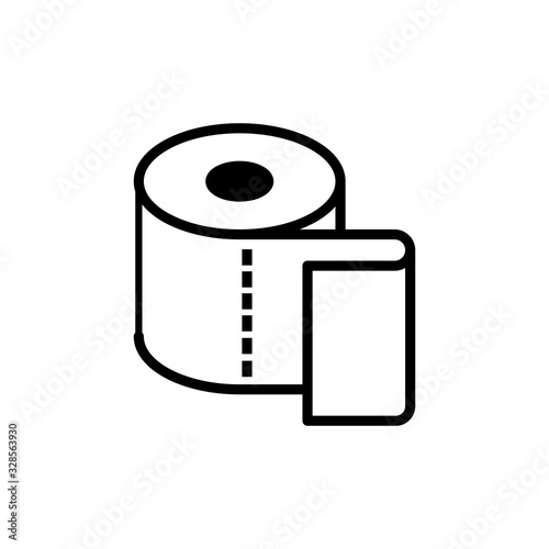 tissue toilet icon vector template