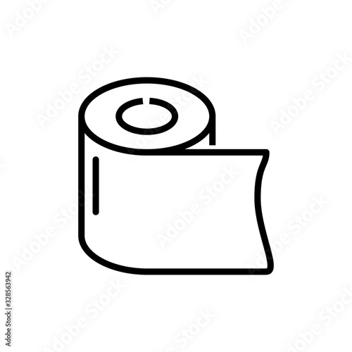 tissue toilet icon vector template