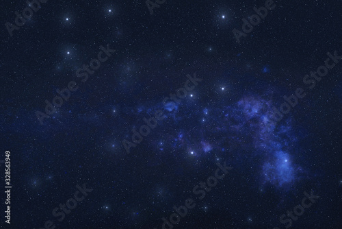 Indus Constellation in outer space. Indus constellation stars. Elements of this image were furnished by NASA 