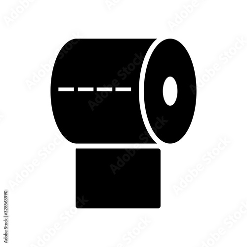 tissue toilet icon vector template