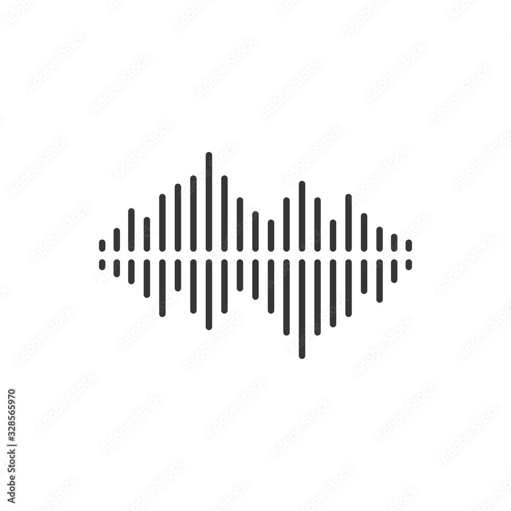 Sound Wave Icon Vector Illustration Sound Wave Icon Vector Illustration