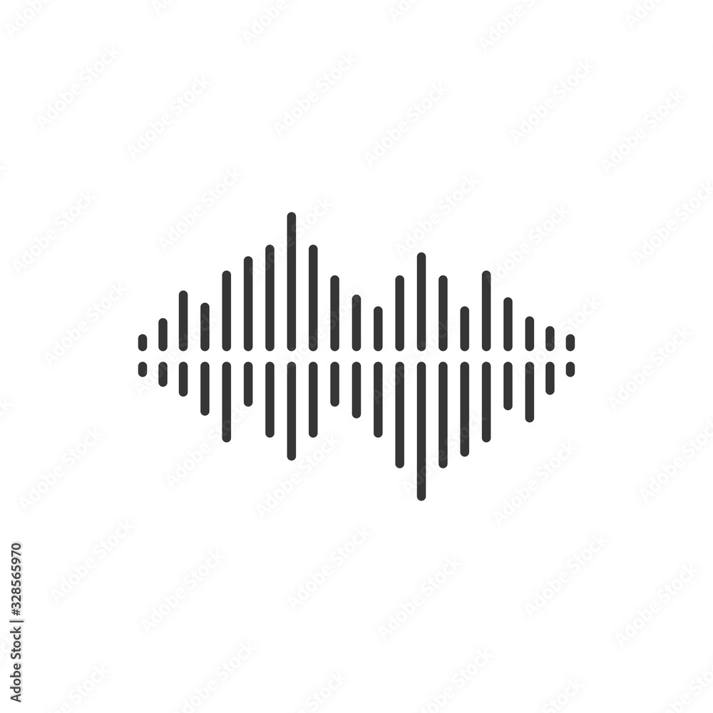 Sound Wave Icon Vector Illustration