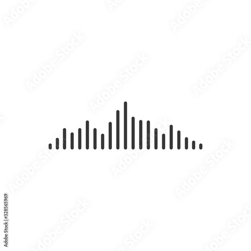 Sound Wave Icon Vector Illustration