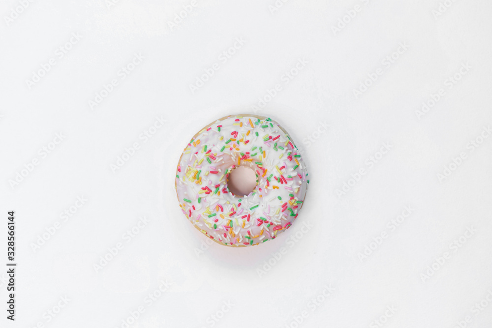 Colorful delicious donut isolated on white background Colorful delicious donut isolated on white background