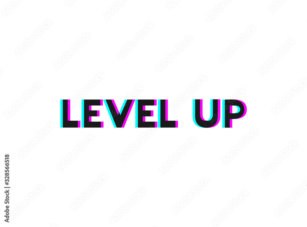 Design of level up message