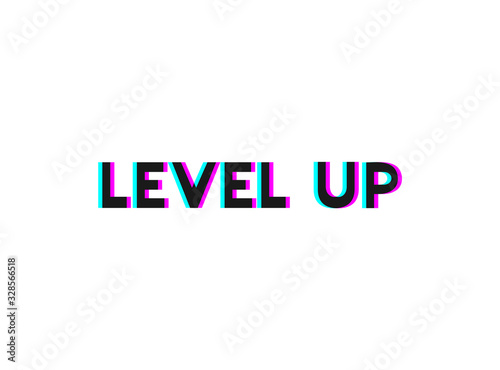 Design of level up message