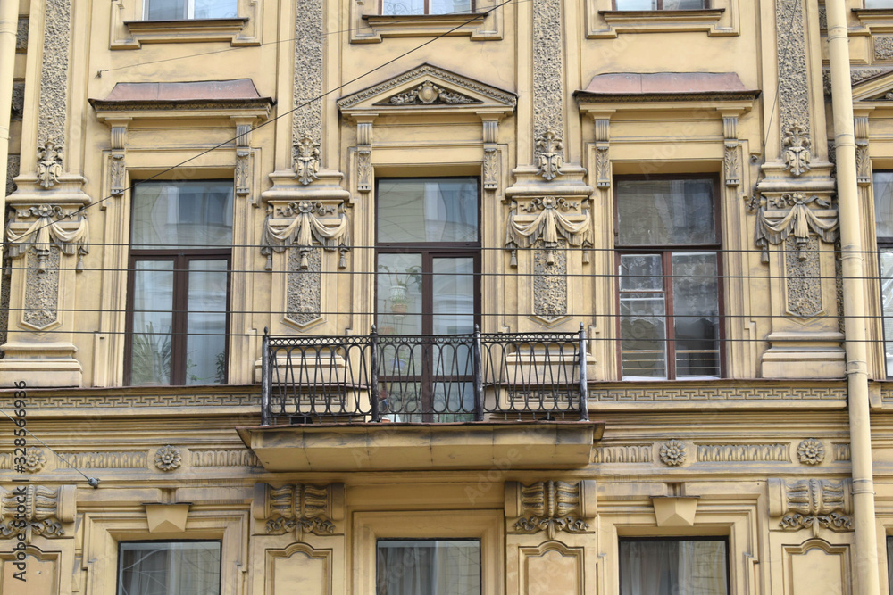 facade of an old building