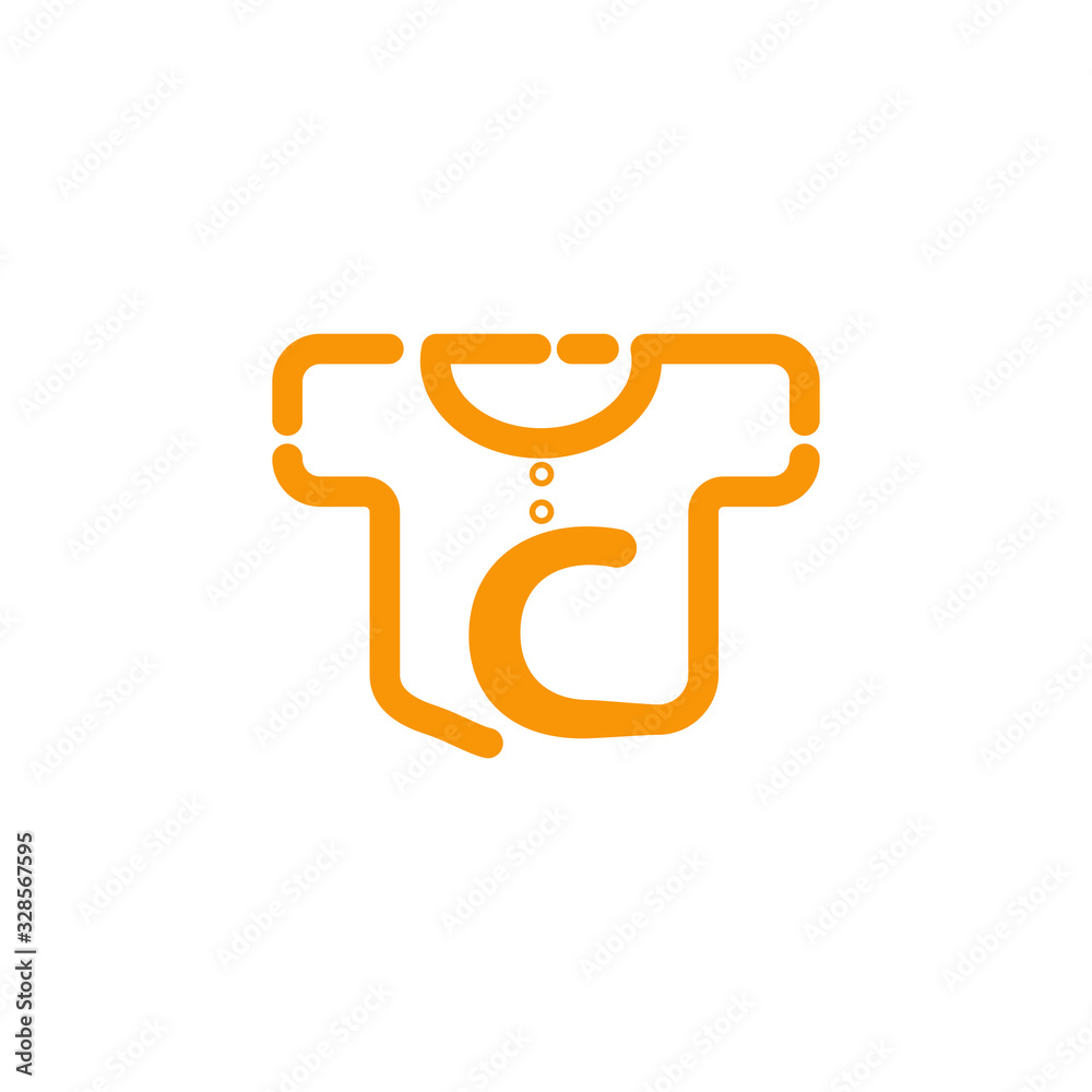 logo letter c with t shirt vector design logo letter c with t shirt vector design