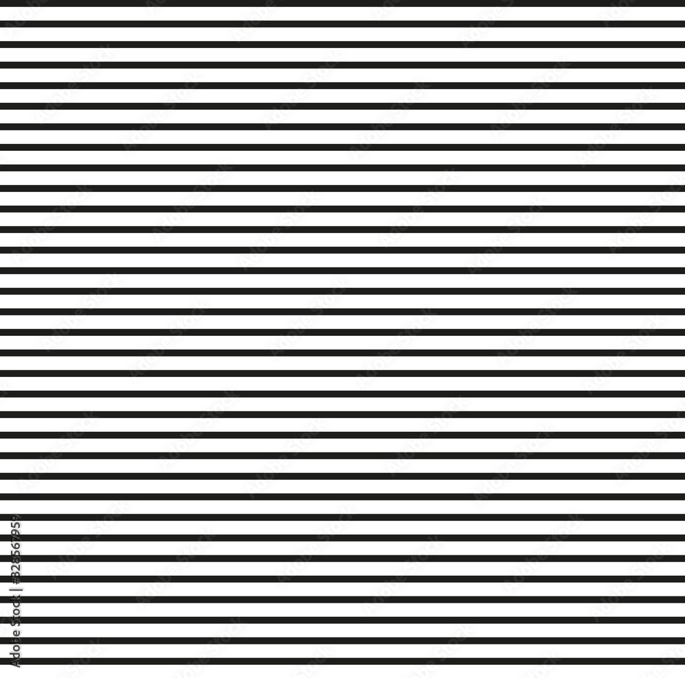 Horizontal Parallel Lines. Straight horizontal lines texture. Vector  minimalist seamless pattern, simple monochrome texture with black thin  parallel lines Stock Vector
