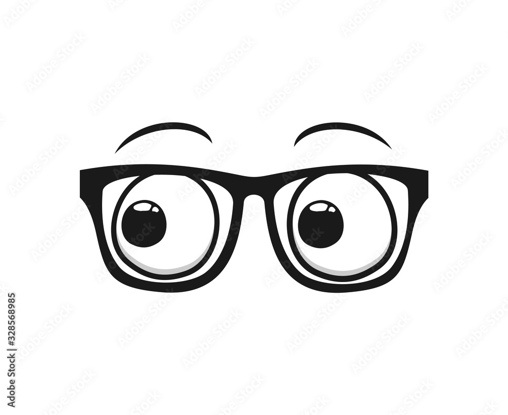 Design of cartoon eyes looking Design of cartoon eyes looking