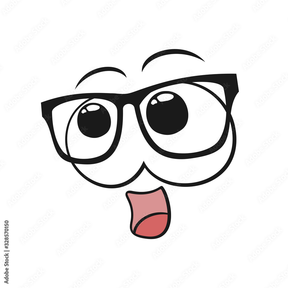 Design of cartoon eyes looking Design of cartoon eyes looking