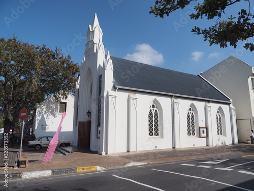 Stellenbosch - Universitätsstadt in der südafrikanischen Provinz Westkap, inmitten von Weinbergen photo