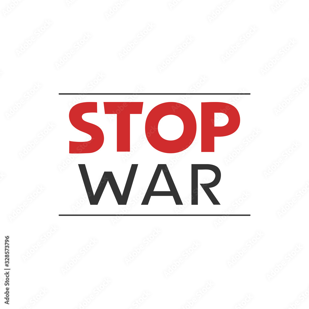 Design of stop war message Design of stop war message