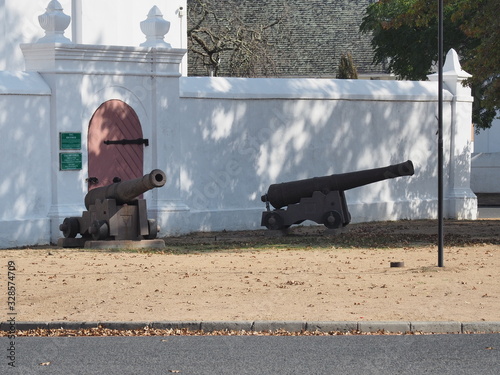 Stellenbosch - Universitätsstadt in der südafrikanischen Provinz Westkap, inmitten von Weinbergen photo