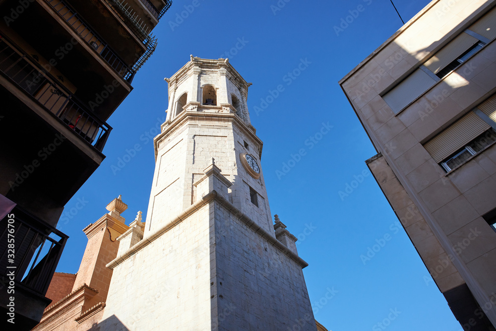 Arciprestal Church Parish of St. James the Apostle at Villarreal, Spain.