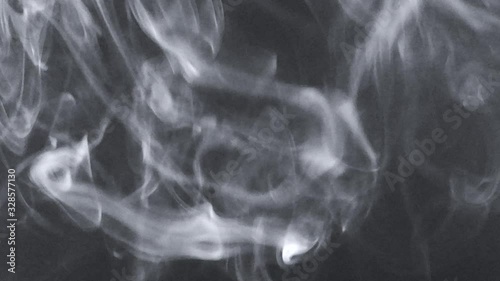 abstract smoke on black background  photo