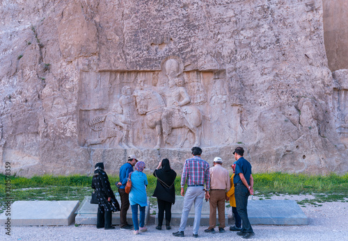 Tomb of Darius the Great, Naqsh-e Rostam Necropolis, Fars Province, Iran, Western Asia, Asia, Middle East, Unesco World Heritage Site photo