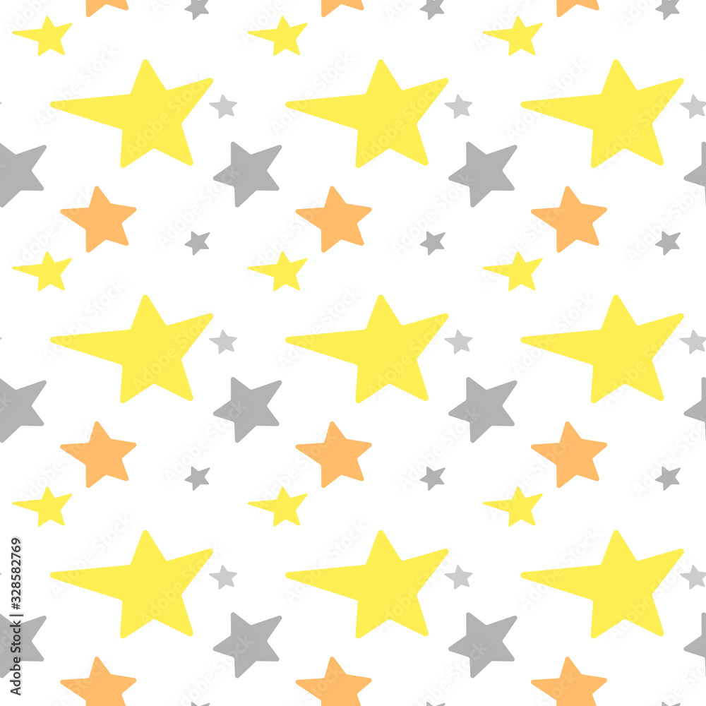 Seamless pattern with stars on white background.Design template for wallpaper,fabric,wrapping,textile Seamless pattern with stars on white background.Design template for wallpaper,fabric,wrapping,textile