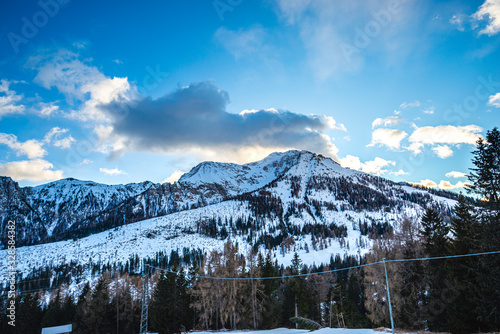 Fototapeta Naklejka Na Ścianę i Meble -  Winter landscape in Dolomites Mountains, Italy
