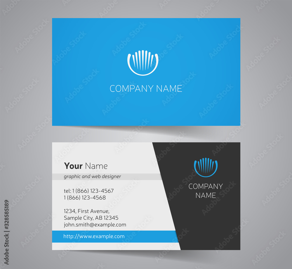 Fototapeta premium Business cards design set.