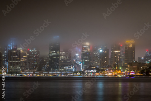 sydney harbour and low clouds © Tim
