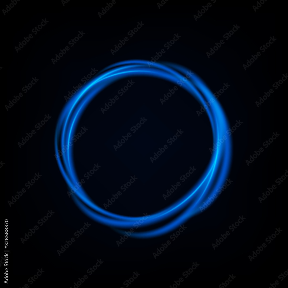 Round blue light twisted, Suitable for product advertising, product design, and other. Vector Illustration Round blue light twisted, Suitable for product advertising, product design, and other. Vector Illustration