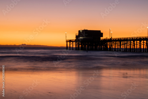 Winter sunset in Newport Beach