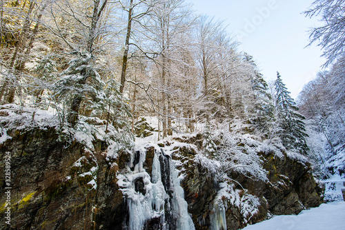 Frozen waterfall