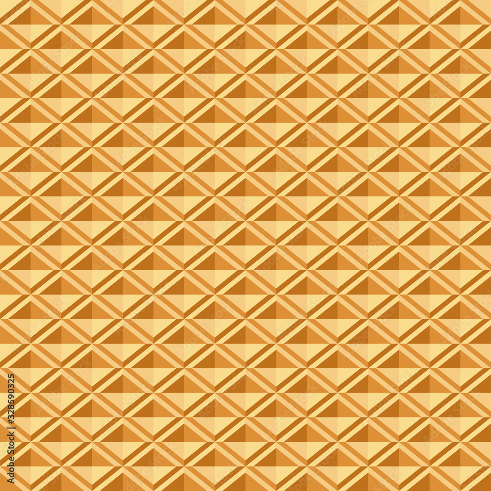 Wafer seamless pattern. Baked waffle repeating texture. Stylized flat style background for baked goods or ice cream design. Vector eps8 illustration. Wafer seamless pattern. Baked waffle repeating texture. Stylized flat style background for baked goods or ice cream design. Vector eps8 illustration.