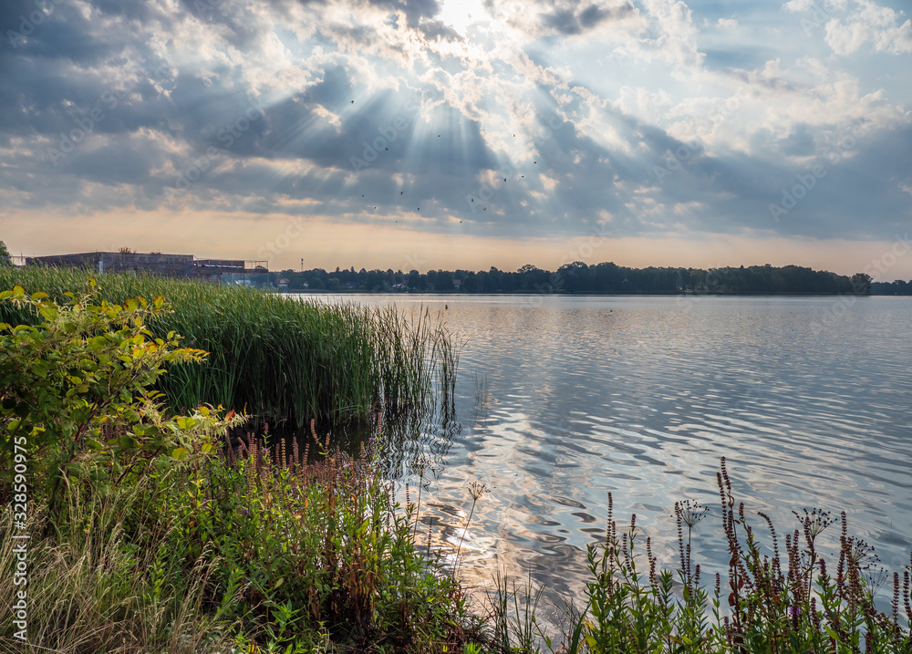 Ruppiner See lake in Brandenburg, Germany