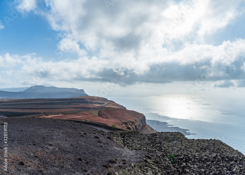 Landscape on island La Grasiosa, Canary Islands