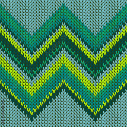 Cotton zig zal lines knitted texture geometric 
