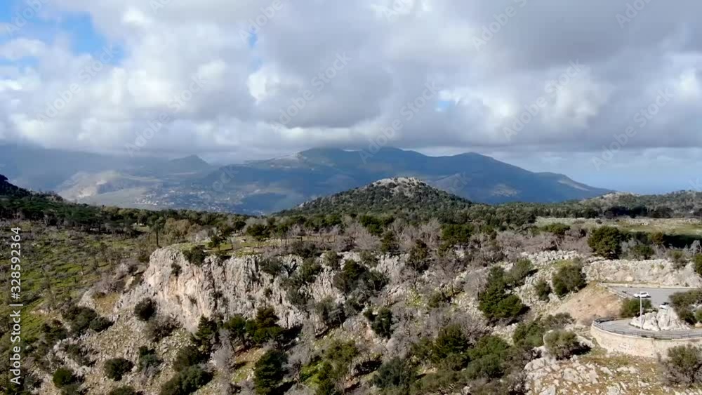 Timelaps Monte Pellegrino Palermo Sicilia Italia 2020 Timelaps Monte Pellegrino Palermo Sicilia Italia 2020