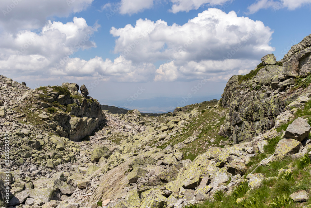 Trail from Scary Lake to Kupens peaks, Rila Mountain, Bulgaria
